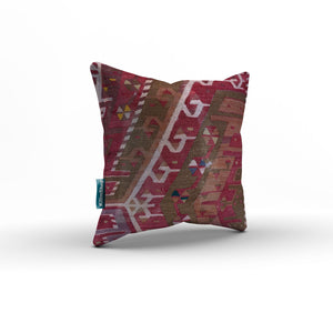 Turkish Kilim Cushion Cover 60x60 cm Square Wool Kelim Pillow Moroccan  66395