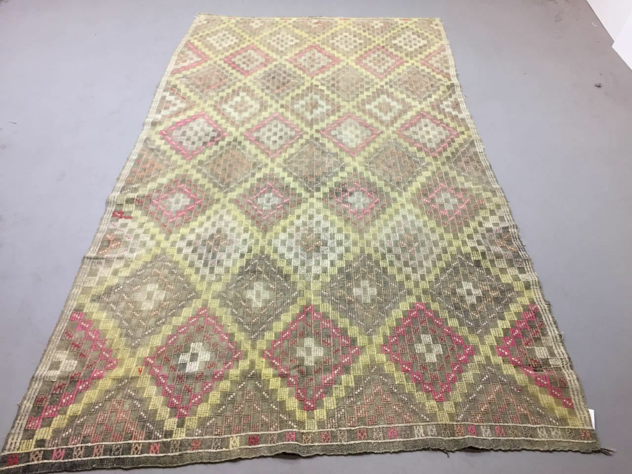 Antique Turkish Moroccan Kilim Rug shabby vintage old Kelim 288x162 cm Large Antiques:Carpets & Rugs kilimshop.myshopify.com