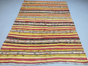 Antique Turkish Kilim Rug shabby vintage old wool country home Kelim 213x150cm Antiques:Carpets & Rugs kilimshop.myshopify.com