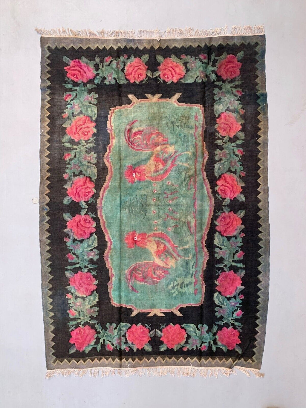 Vintage Moldovan Kilim 227x157 cm Kelim Wool Rug Large