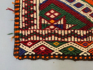 Small Vintage Turkish Kilim Rug 118x75 cm Wool Kelim