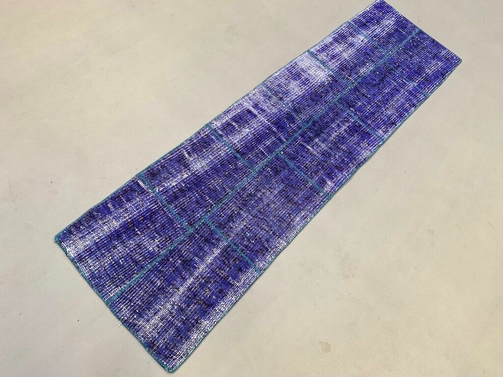 Vintage Turkish Patchwork Runner 180x50 cm Wool Rug 2171