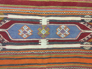 Vintage Turkish Kilim Kelim Rug 283x160 cm shabby chic wool, country home, Large Antiques:Carpets & Rugs kilimshop.myshopify.com