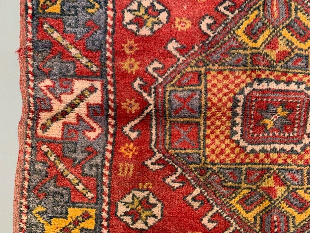 Vintage Western Turkish Rug Oriental 180x117 cm Tribal Medium Carpet, Red