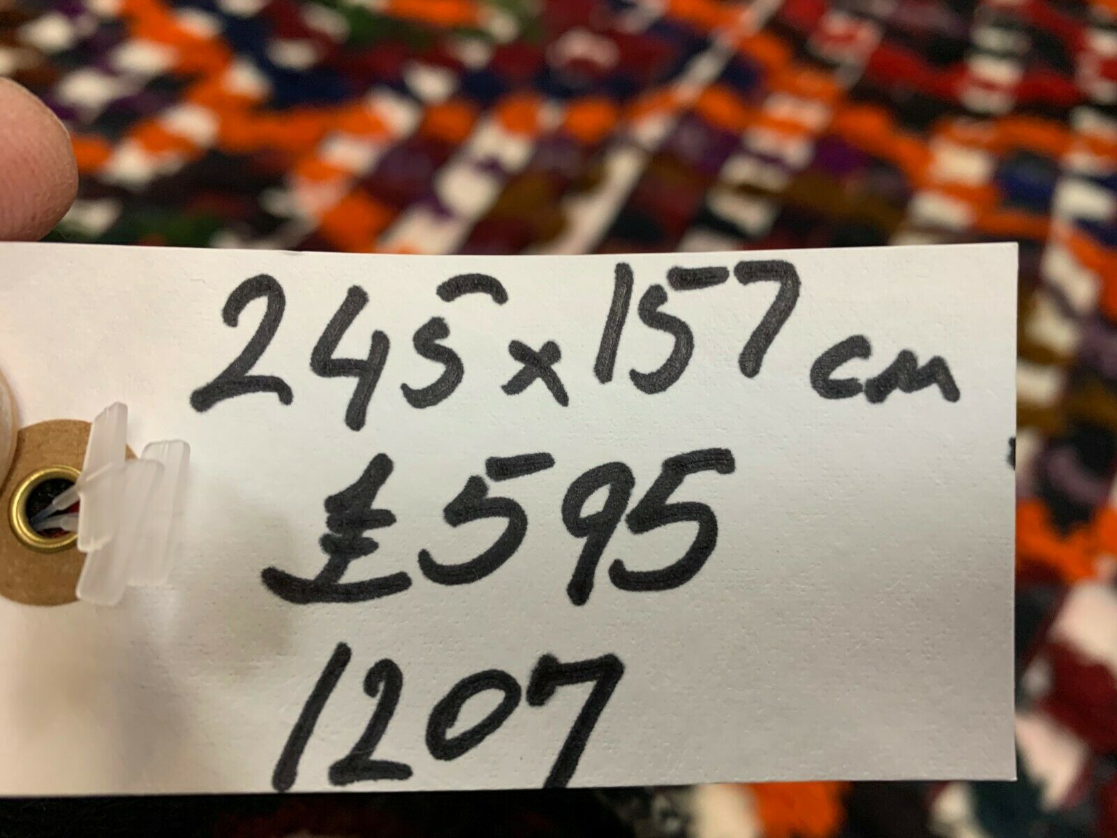 Vintage Turkish Kilim Rug 245x157 cm wool kelim Large kilimshop.myshopify.com