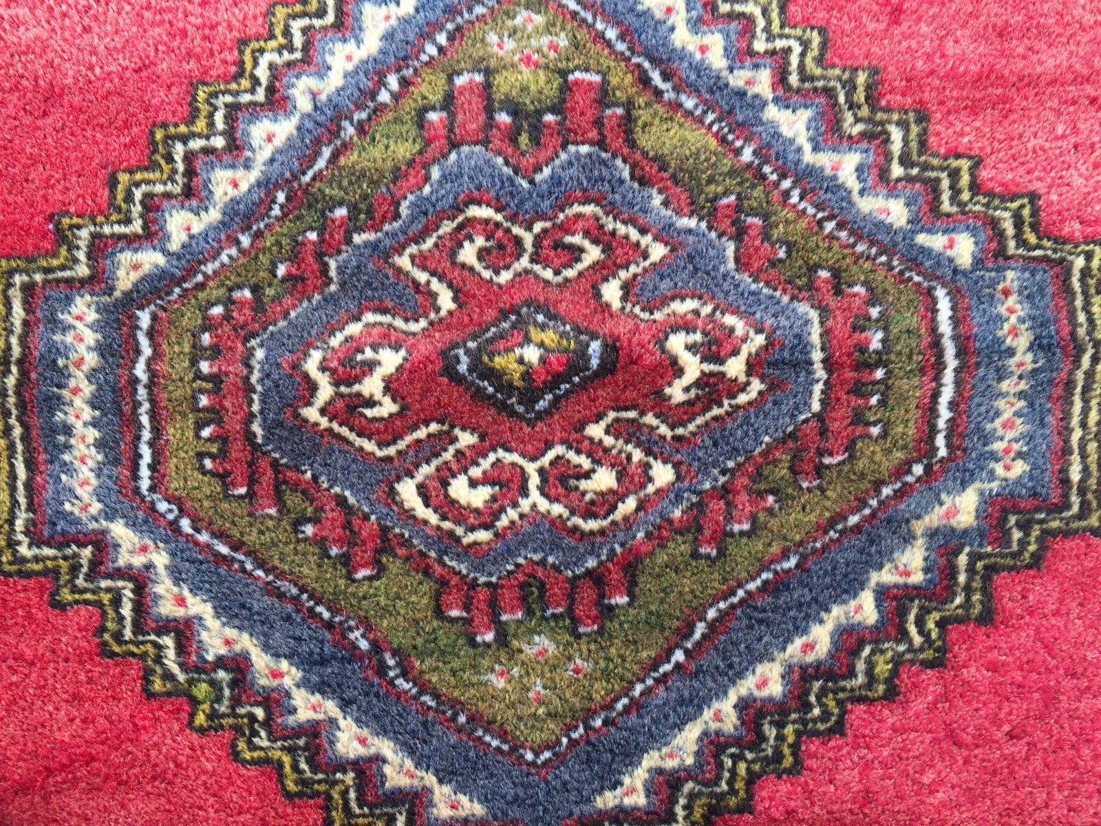 £950 Turkish Vintage Prayer Rug vegetable dye 195x112cm Persian Afghan Tribal Home, Furniture & DIY:Rugs & Carpets:Rugs kilimshop.myshopify.com