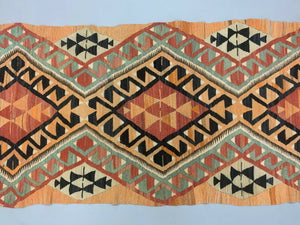 Old Turkish narrow Kilim Runner 288x102 cm, shabby chic, vintage decor kelim rug Antiques:Carpets & Rugs kilimshop.myshopify.com