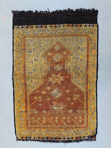 Small Vintage Turkish Kilim Rug 140x90 cm Wool Kelim