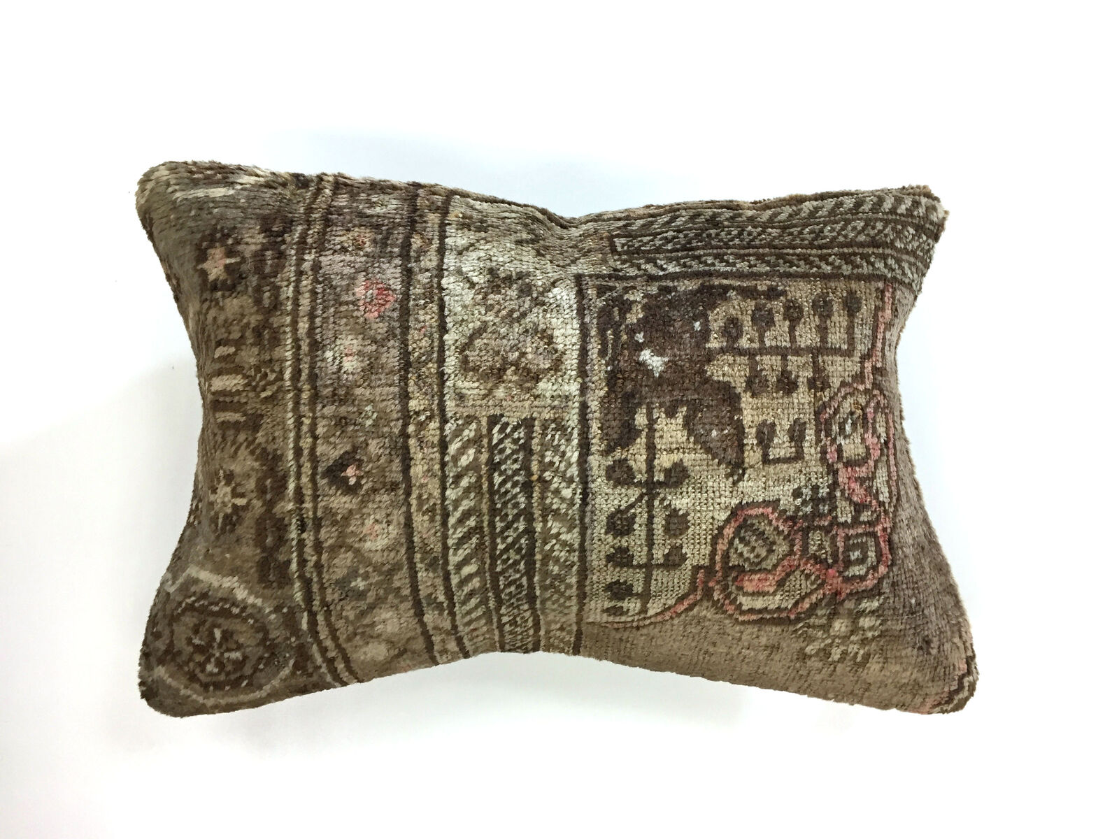 Handmade Carpet Cushion Cover Carpet Pillow 60x40 cm Turkish Moroccan Distressed Home, Furniture & DIY:Home Decor:Cushions kilimshop.myshopify.com