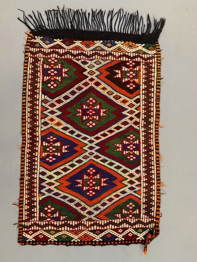 Small Vintage Turkish Kilim Rug 118x75 cm Wool Kelim