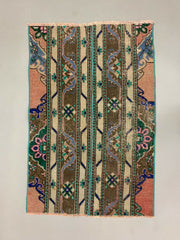 Distressed Turkish Rug 110x72 cm Vintage Shabby, Tribal Red, Green, Brown Small kilimshop.myshopify.com