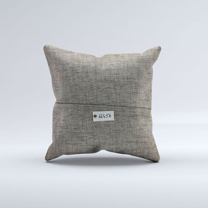 Vintage Turkish Kilim Cushion Cover 60x60 cm Square Wool Kelim Pillowcase 66456