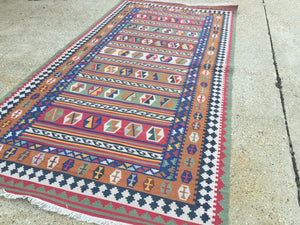 Tribal Persian Kilim, kelim, country house boho vintage rustic rug, 320x157cm Antiques:Carpets & Rugs kilimshop.myshopify.com