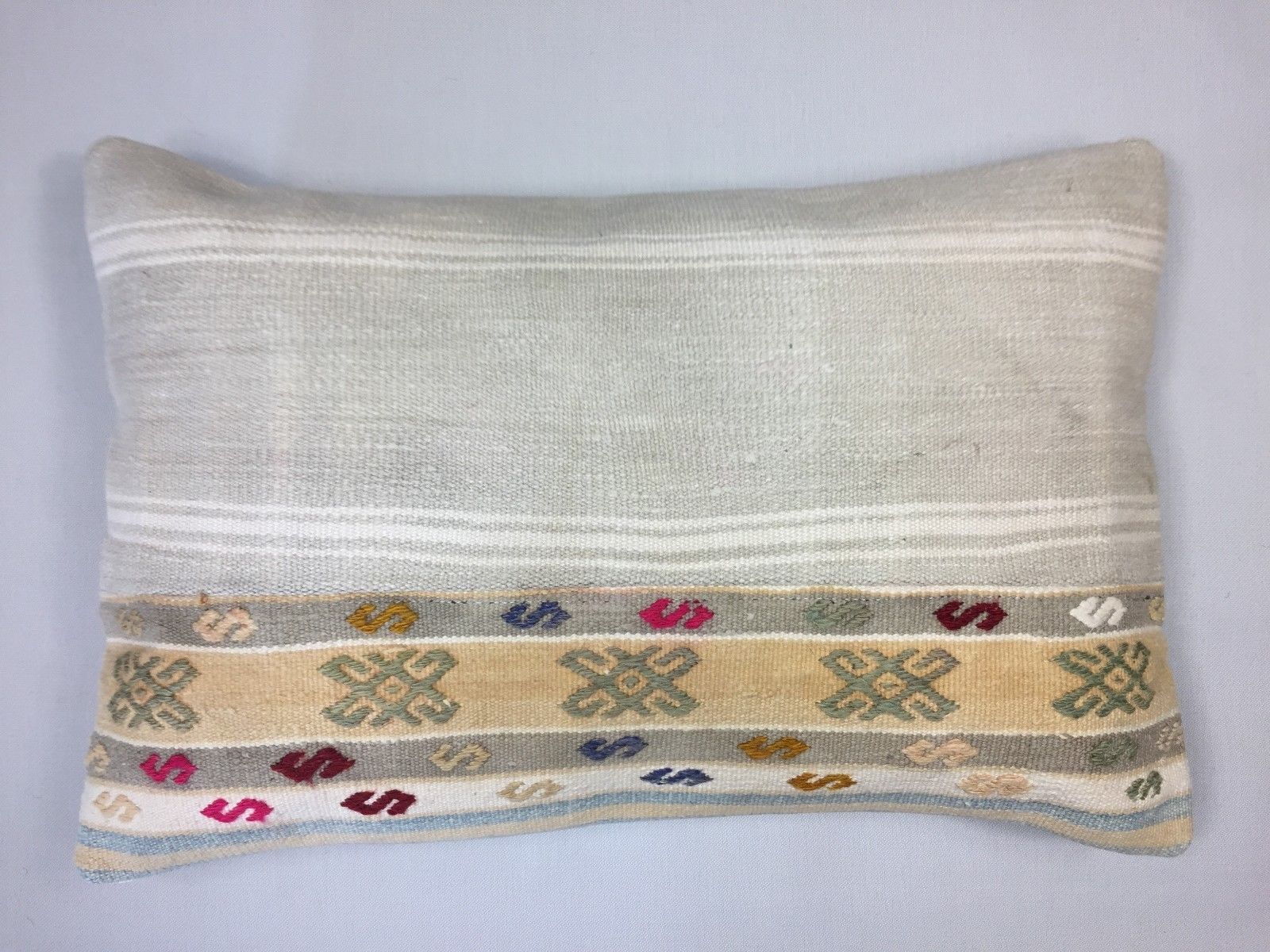 Kilim Cushion Cover 60x40 cm Old Vintage Antique Kelim pillow Boho country house Home, Furniture & DIY:Home Decor:Cushions kilimshop.myshopify.com