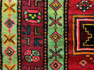 Vintage Caucasian Rug 290x155 cm, Kazak carpet kilimshop.myshopify.com