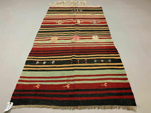 Vintage Turkish Kilim Kelim Rug shabby wool, country home boho 190x100 cm medium Antiques:Carpets & Rugs kilimshop.myshopify.com