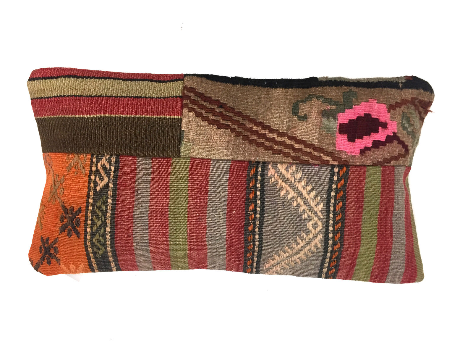 Kilim Pillow Cover 30x60 cm Meditation Bench Cushion Tapis Kelim Teppich Boho