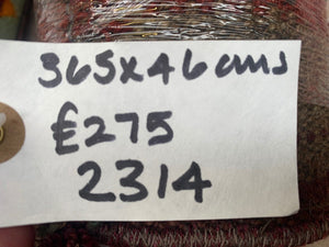 Old Turkish narrow Kilim Runner 365x46 cm shabby chic, vintage kelim
