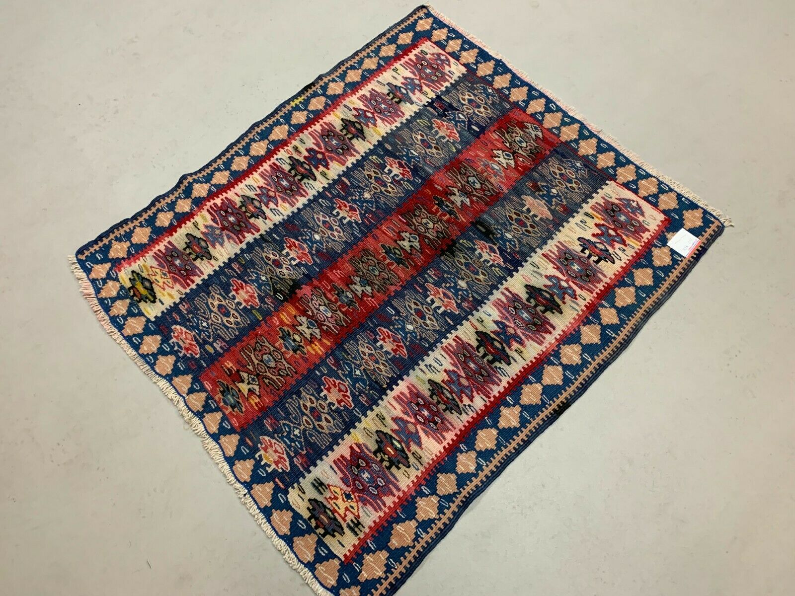 Vintage Turkish Kilim 97x83 cm Kelim Rug shabby, rare square, boho small Antiques:Carpets & Rugs kilimshop.myshopify.com