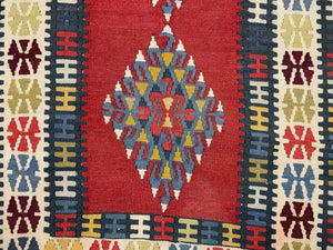 Vintage Turkish Kilim Kelim Rug shabby chic wool,Moroccan boho 190x112 cm Medium Antiques:Carpets & Rugs kilimshop.myshopify.com