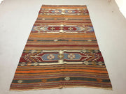 Vintage Turkish Kilim Kelim Rug 283x160 cm shabby chic wool, country home, Large Antiques:Carpets & Rugs kilimshop.myshopify.com