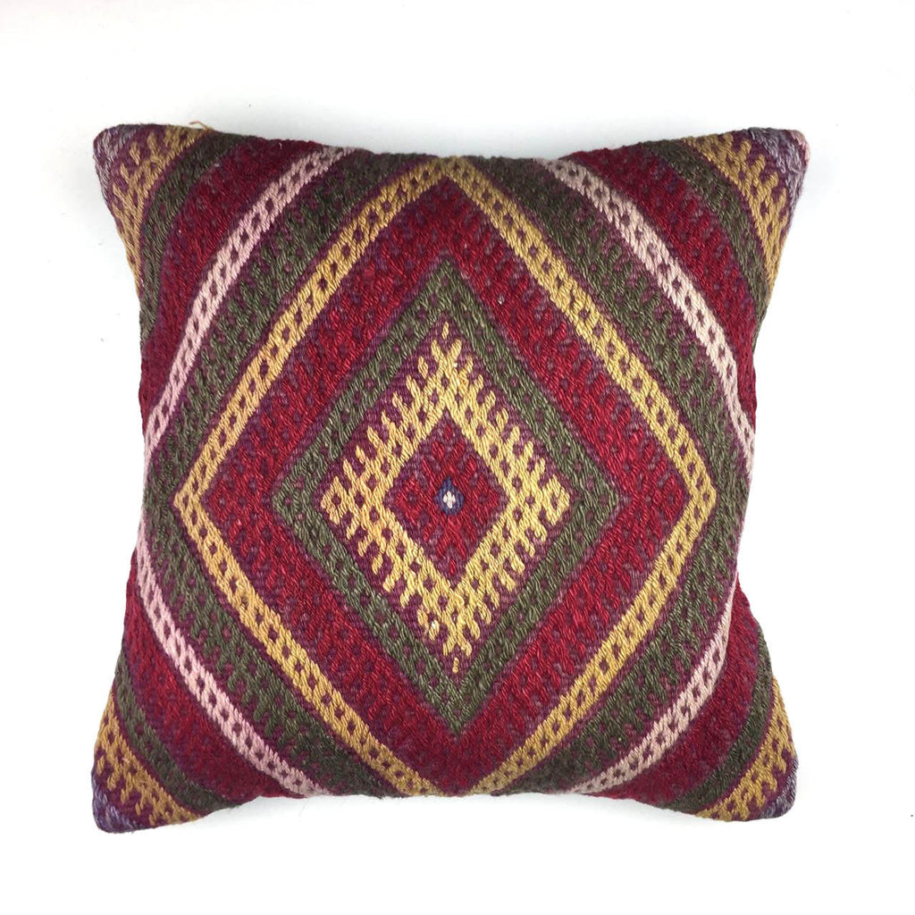 Luxury Wool Turkish Moroccan Colourful Kilim Cushion Covers 40x40cm 16 in Home, Furniture & DIY:Home Decor:Cushions kilimshop.myshopify.com