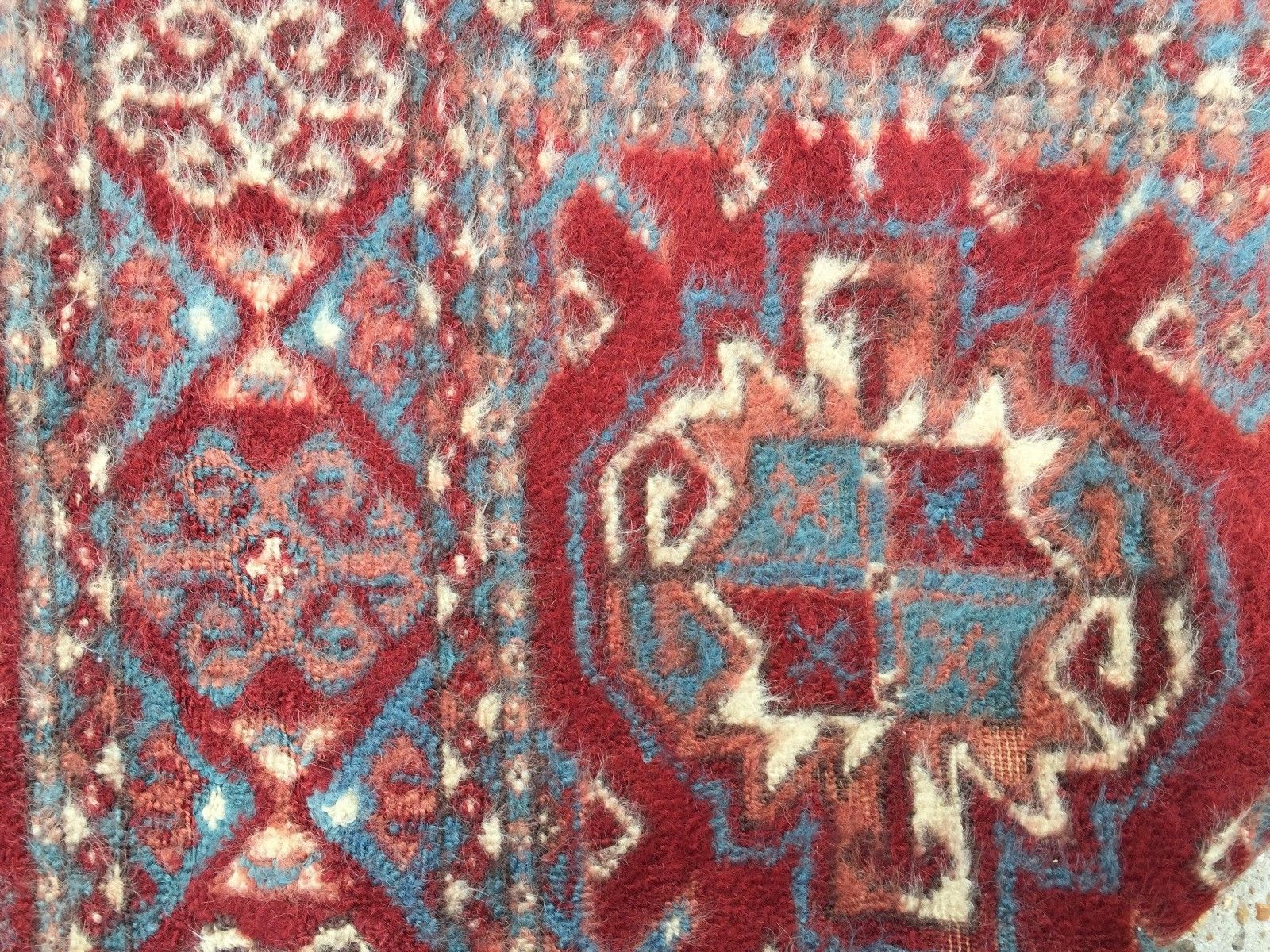 Turkish Vintage double sided Rug vegetable dye 175x132cm Persian Tribal boho old Antiques:Carpets & Rugs kilimshop.myshopify.com