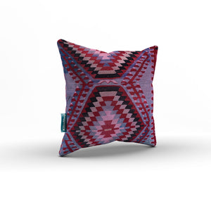 Turkish Kilim Cushion Cover 60x60 cm Square Wool Kelim Pillow Moroccan  66373