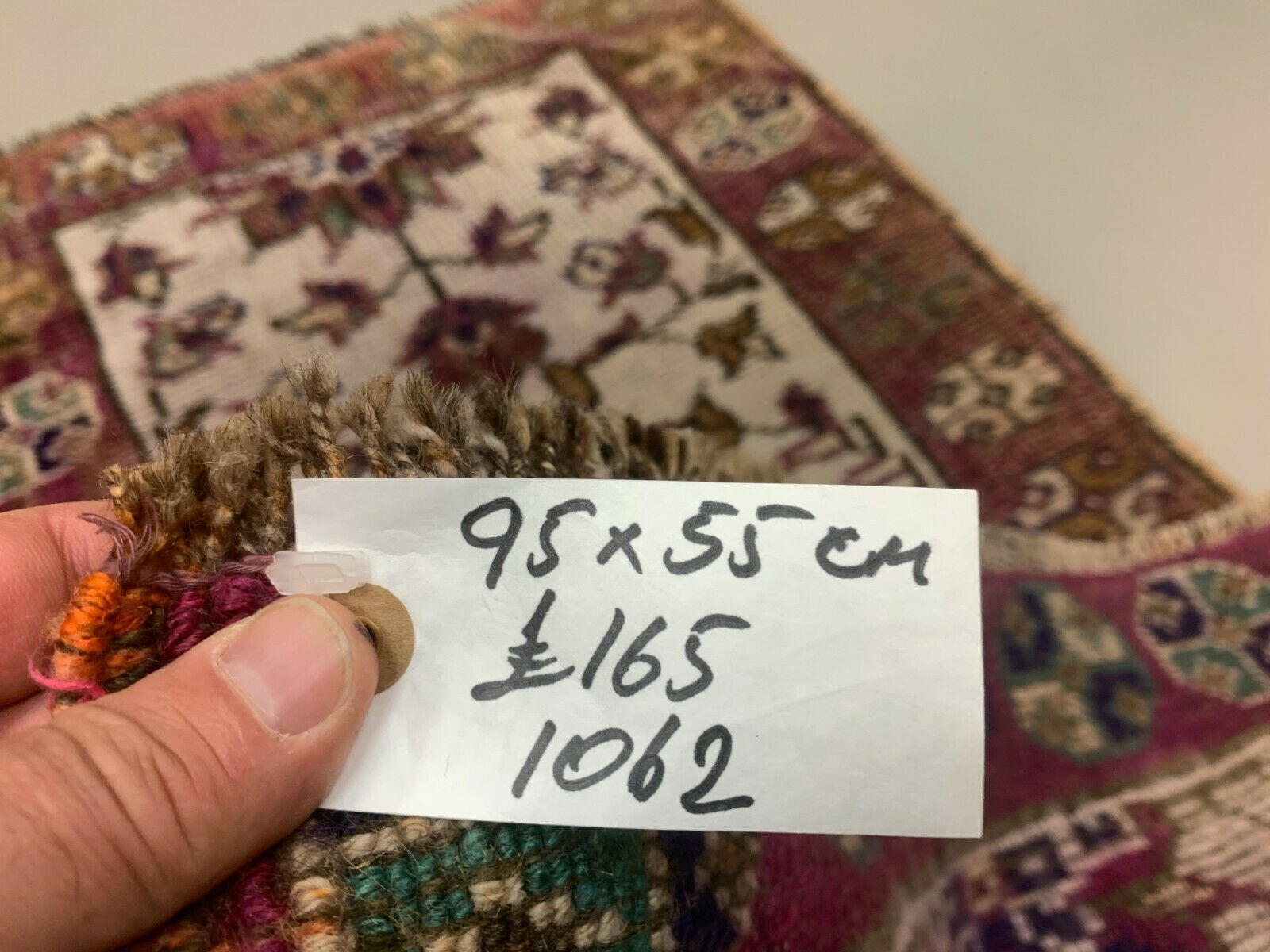 Small Vintage Turkish Rug 95x55 cm, Short Runner, Tribal, Shabby Chic Antiques:Carpets & Rugs kilimshop.myshopify.com