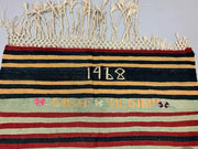 Vintage Turkish Kilim Kelim Rug shabby wool, country home boho 190x100 cm medium Antiques:Carpets & Rugs kilimshop.myshopify.com