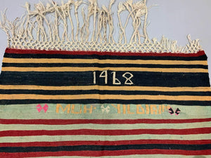 Vintage Turkish Kilim Kelim Rug shabby wool, country home boho 190x100 cm medium Antiques:Carpets & Rugs kilimshop.myshopify.com