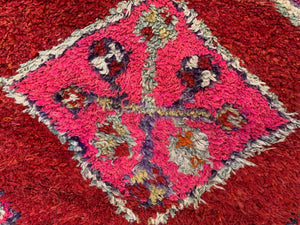Vintage Turkish  Tribal Runner 345x94 cm veg dye wool rug tribal, handmade