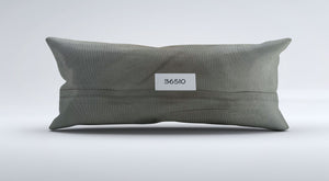 Vintage Turkish Kilim Cushion Cover 30x60 cm Lumbar Wool Kelim Pillowcase 36510