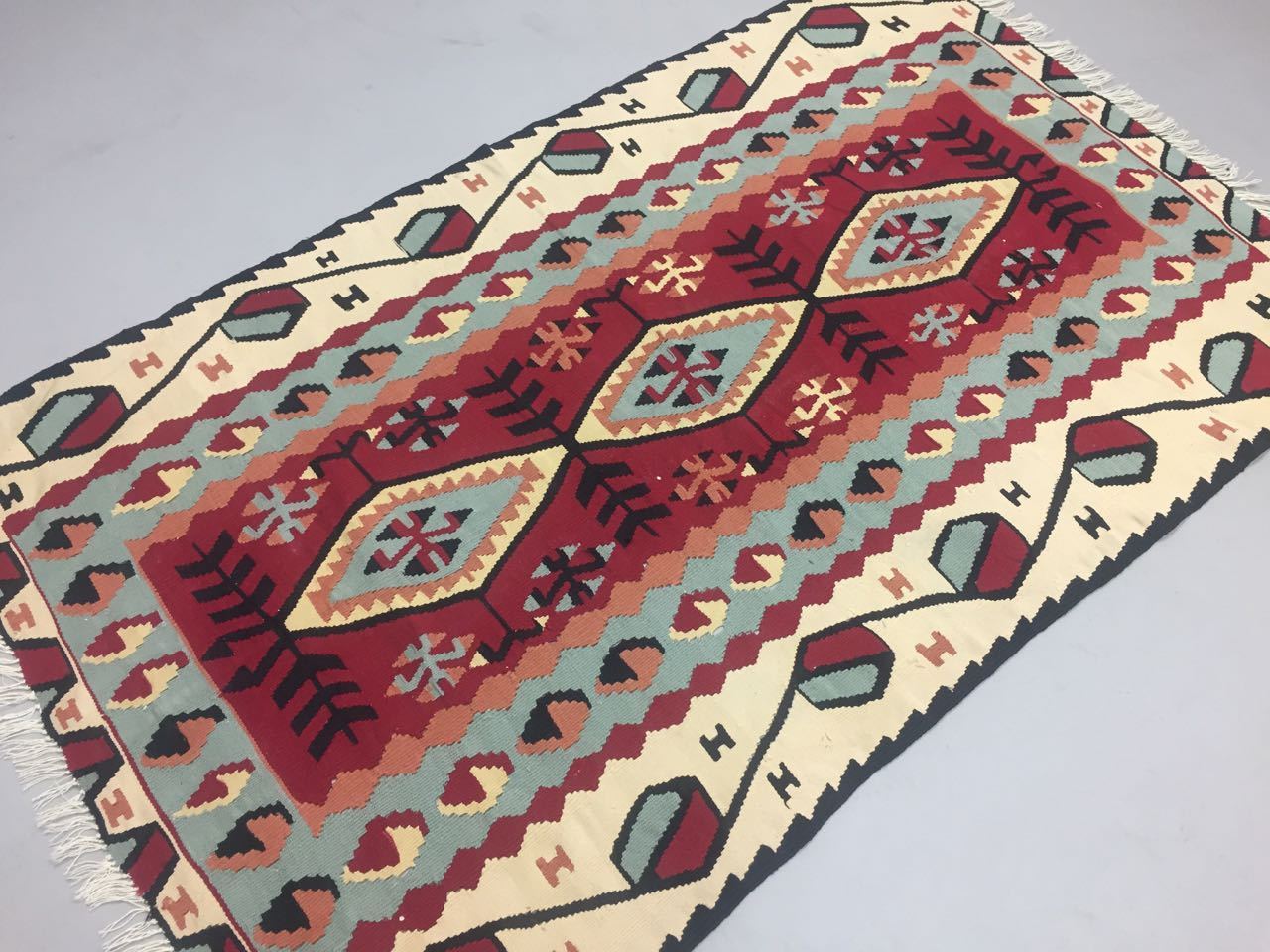 Vintage Turkish Kilim Kelim Rug shabby wool, country home, boho 155x93cm medium Antiques:Carpets & Rugs kilimshop.myshopify.com
