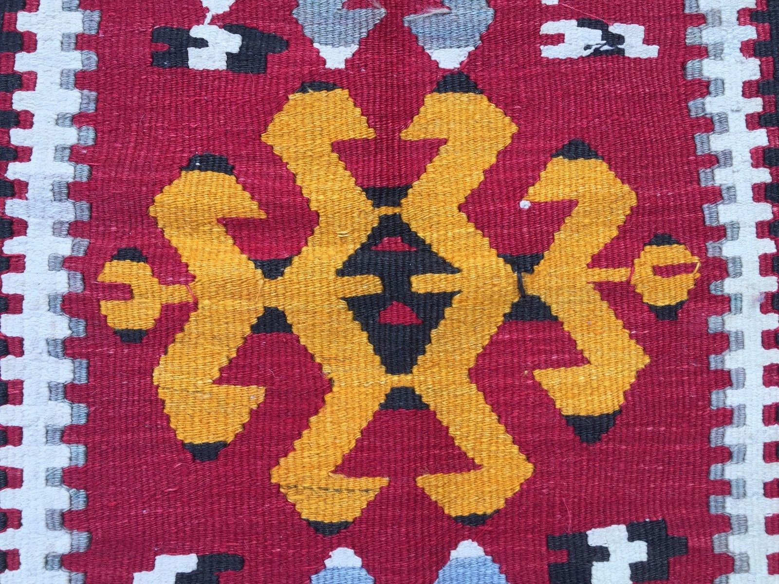 Antique Turkish Kilim Rug shabby vintage old wool country home Kelim 120x79cm Antiques:Carpets & Rugs kilimshop.myshopify.com