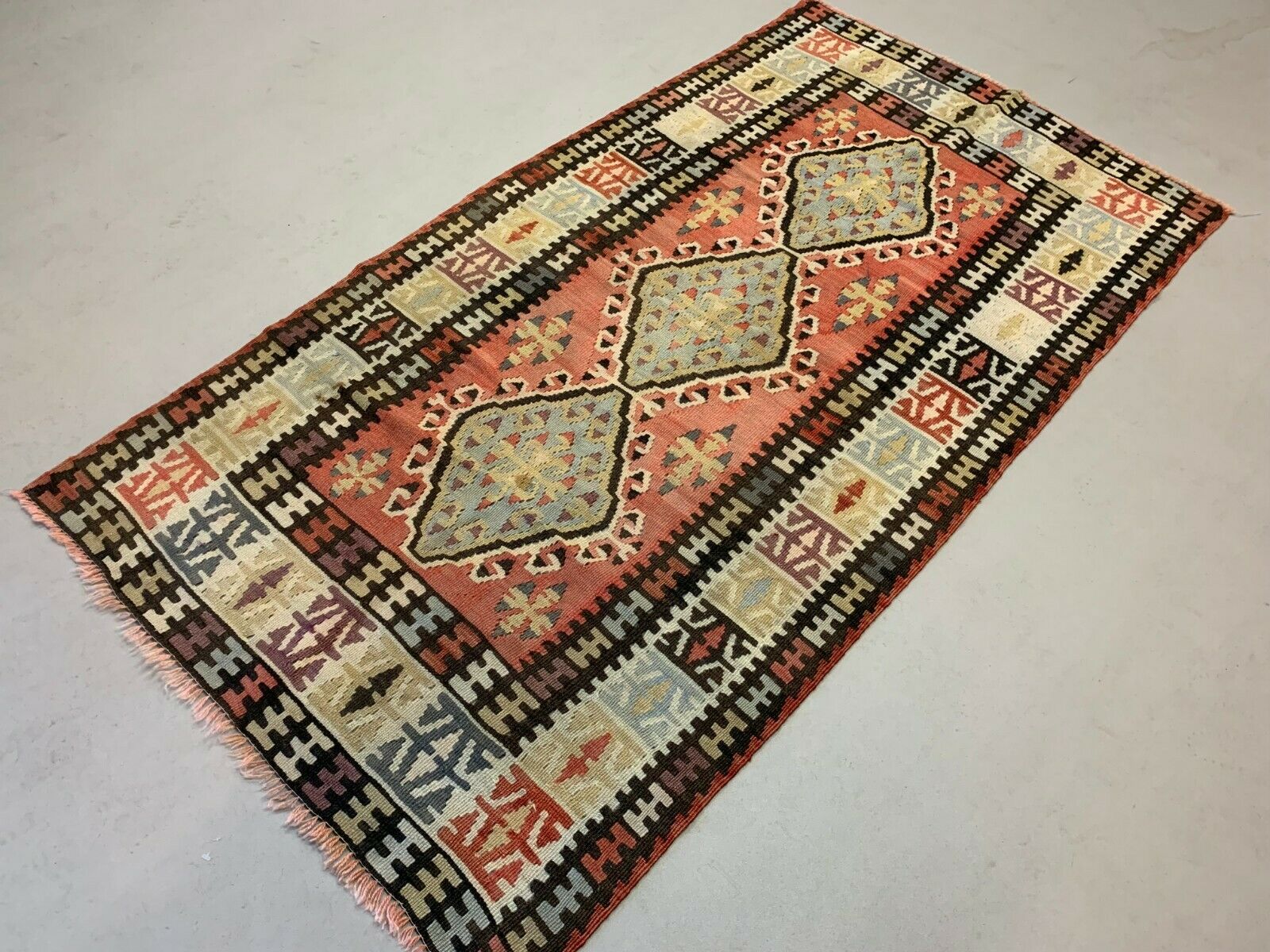 Vintage Turkish Kilim Kelim Rug shabby, country home, boho 185x98 cm medium Antiques:Carpets & Rugs kilimshop.myshopify.com