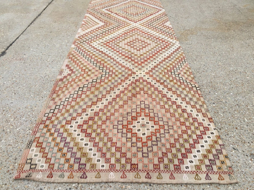 Vintage Turkish Kilim Kelim Rug 313x108cm shabby chic wool, country home, boho Antiques:Carpets & Rugs kilimshop.myshopify.com