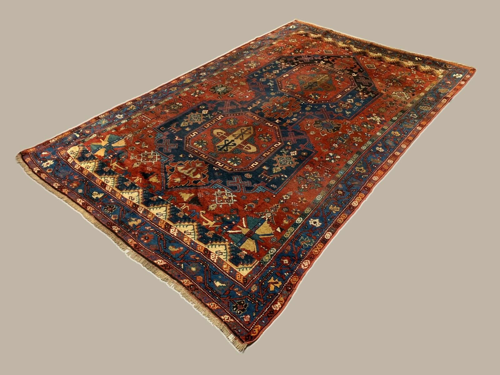 Antique 1910 Caucasian Rug 326x196 cm, rare Large size