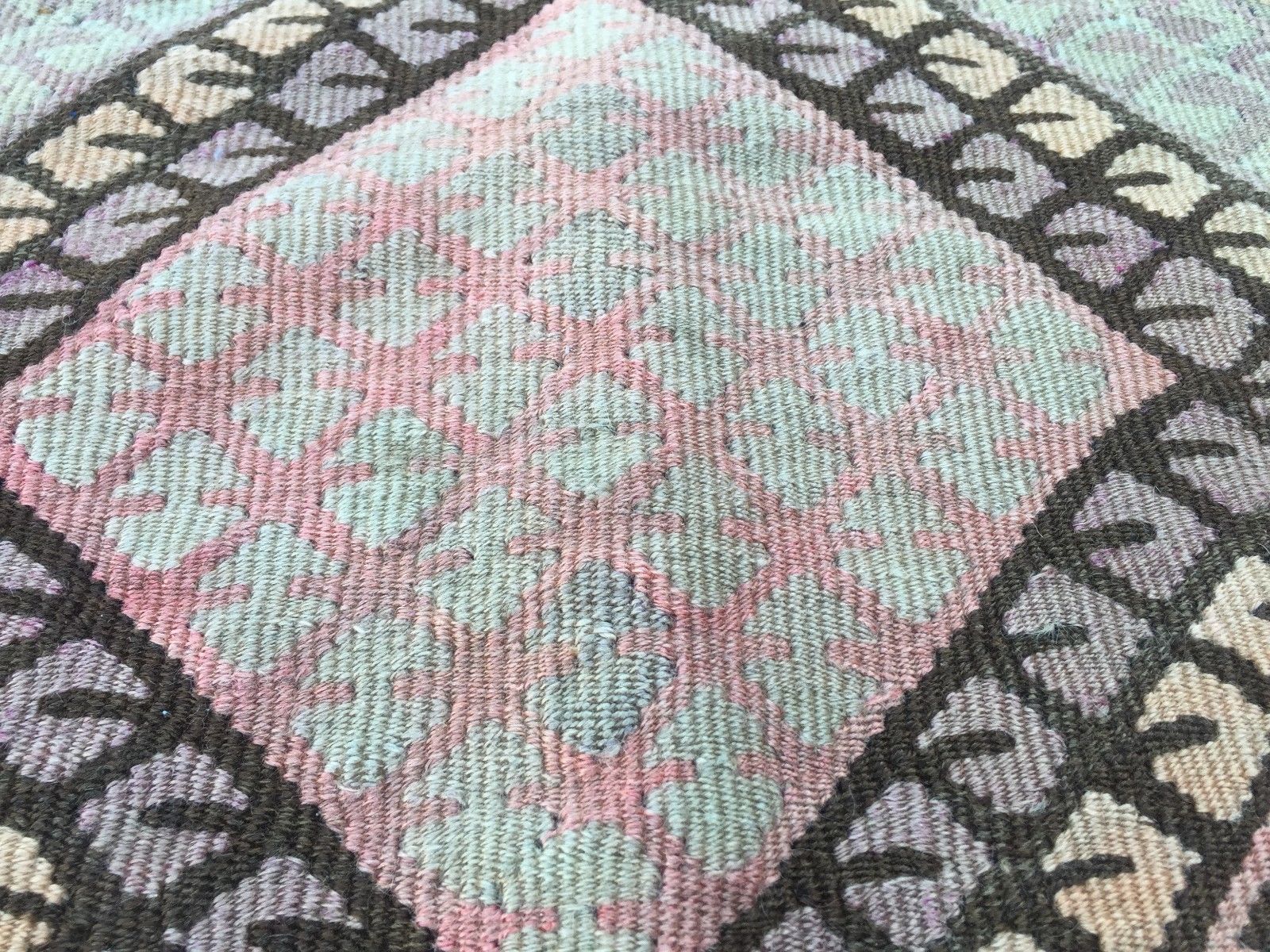 Vintage Turkish Kilim Kelim Rug 335x115 cm shabby chic wool, country home, boho Antiques:Carpets & Rugs kilimshop.myshopify.com