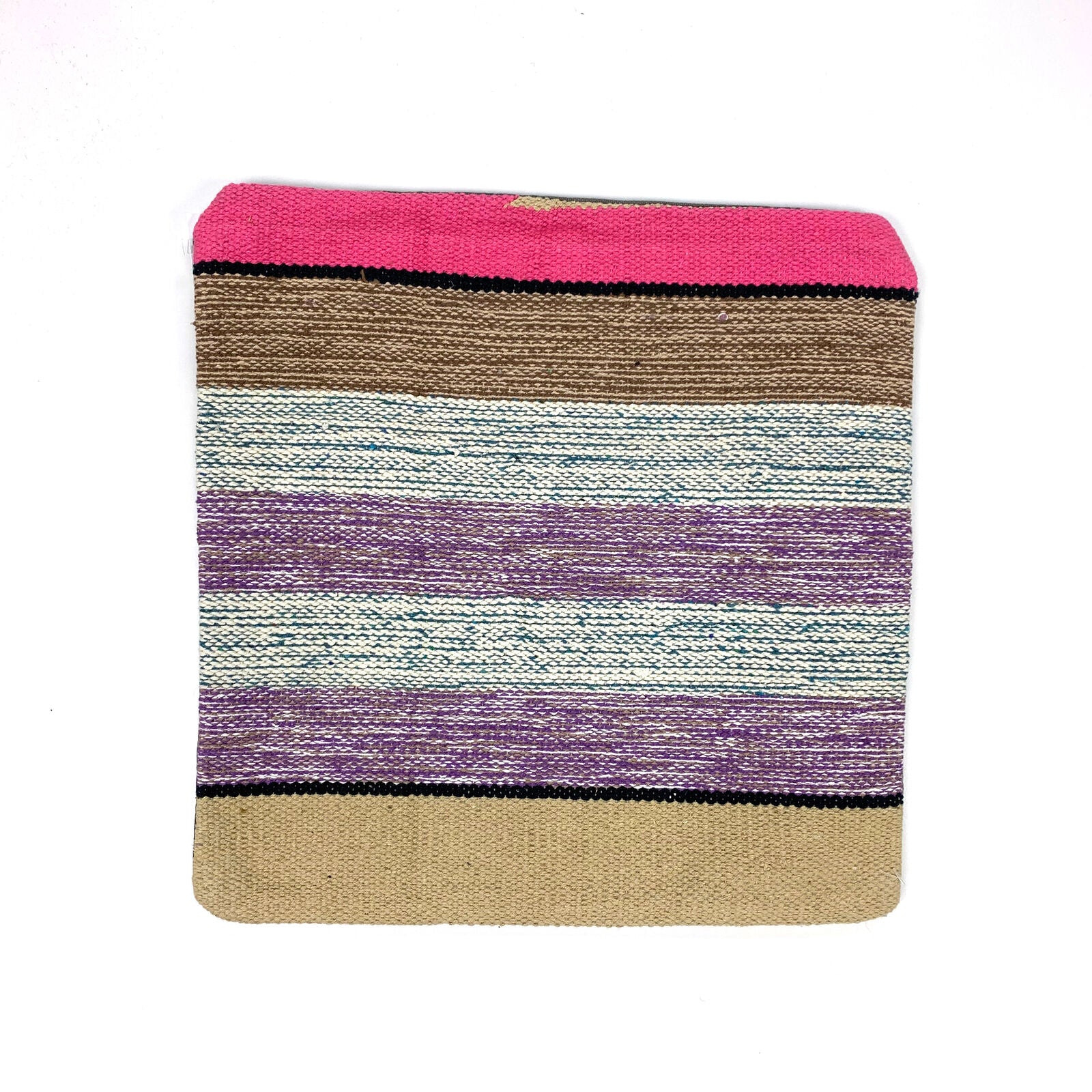 Vintage Kilim Cushion Cover 40x40 cm Square Wool Kelim Pillow Moroccan Decor kilimshop.myshopify.com