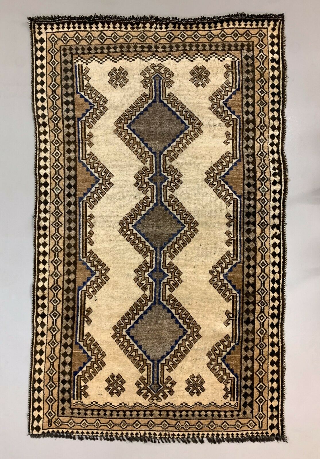 Vintage Tribal Luri Gabbeh Rug 215x131 cm medium, shabby chic Red kilimshop.myshopify.com