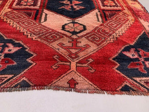 Vintage Western Turkish Rug Oriental 124x123 cm Square Medium Carpet,