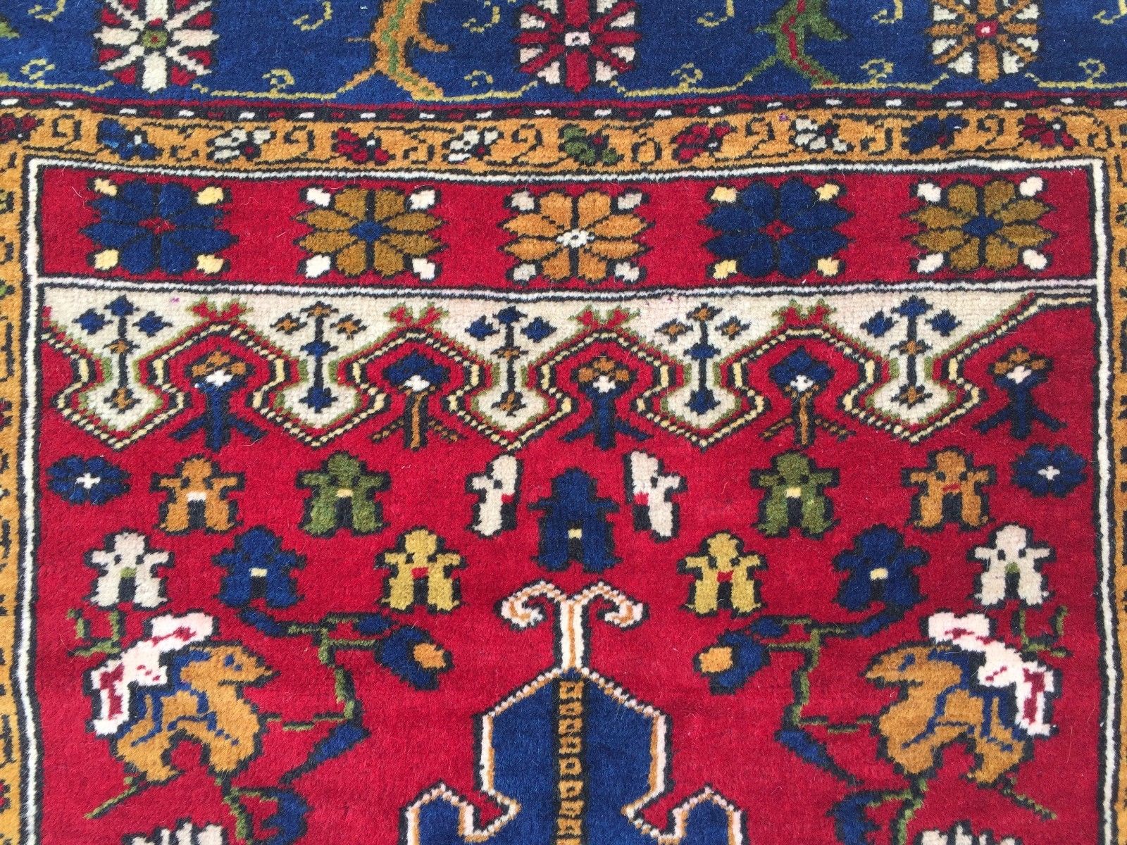 £950 Turkish Vintage Prayer Rug vegetable dye170x100cm Persian Afghan Tribal Home, Furniture & DIY:Rugs & Carpets:Rugs kilimshop.myshopify.com