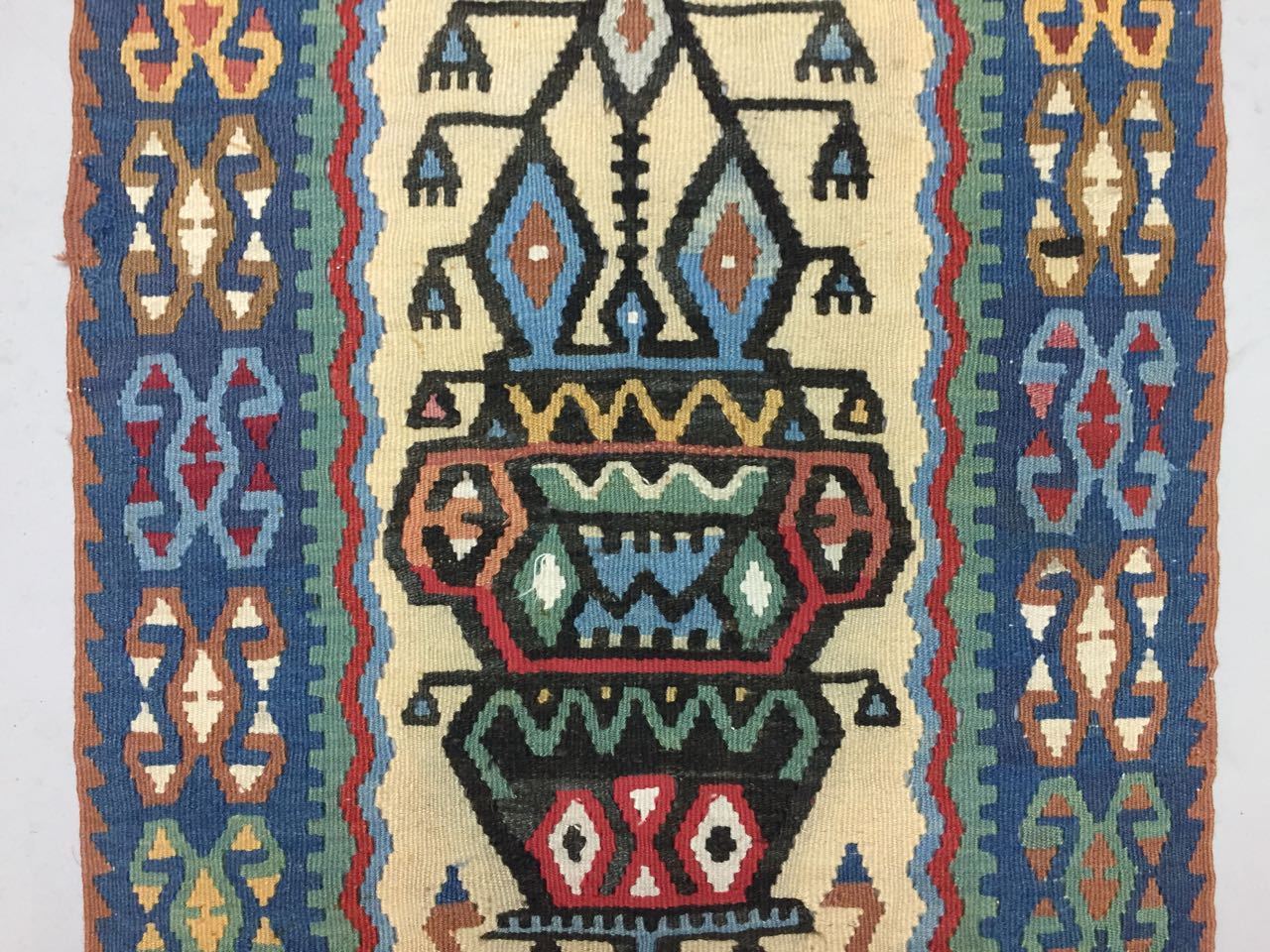 Traditional Turkish Kilim Rug shabby vintage wool Boho Kelim 127x61cm sml Antiques:Carpets & Rugs kilimshop.myshopify.com
