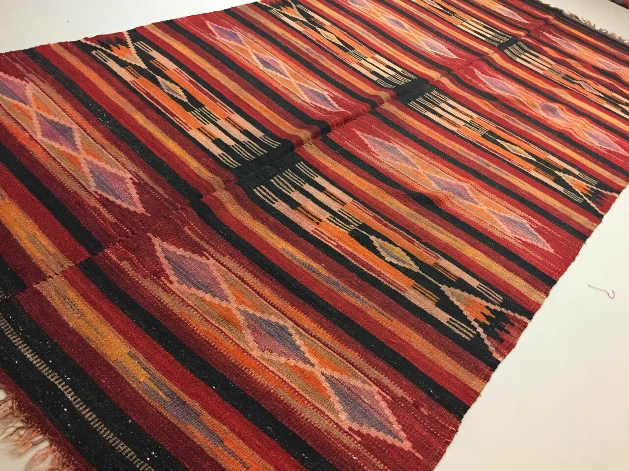 Antique Turkish Kilim Rug shabby vintage, boho old wool Kelim 345x170 cm Large Antiques:Carpets & Rugs kilimshop.myshopify.com