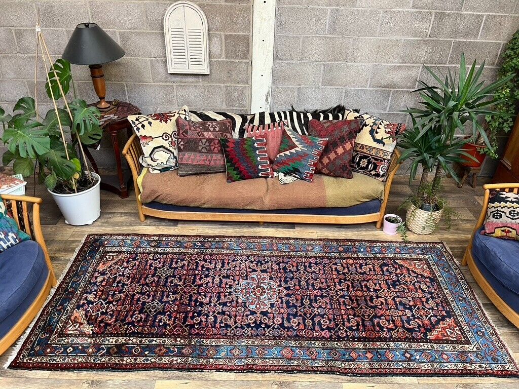 Vintage Persian Malayer Rug 289x123 cm, medium, Tribal Oriental Carpet