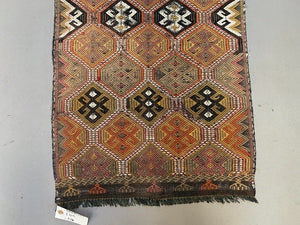 Vintage Turkish Mini Kilim 85x53 cm Wool Small Kelim Runner, shabby Chic