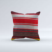 Vintage Turkish Kilim Cushion Cover 50x50 cm Square Wool Kelim Pillowcase 50452