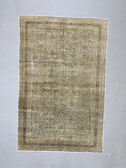Vintage Turkish Rug 292x190 cm, Tribal Wool Carpet Large