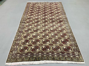 Vintage Turkish Rug 225x131 cm shabby carpet Central Anatolian Medium